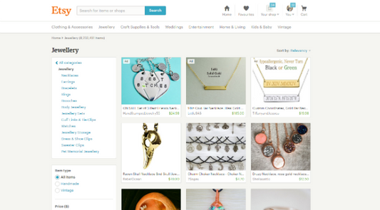 Etsy Jewelry Marketing